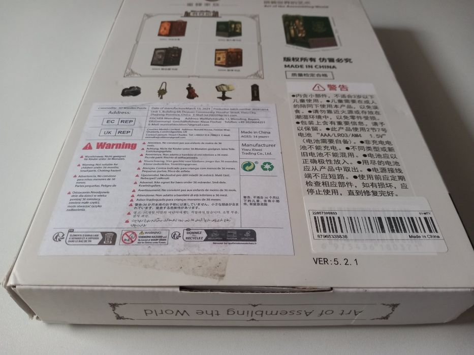 Miniaturowy domek 3D mini Book Nook Księgarnia Pod Sową CuteBee Model (1872)