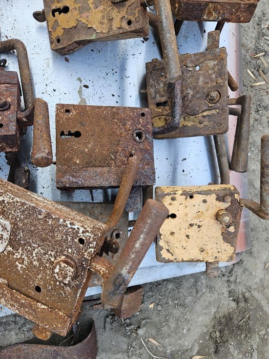 Zamek stary vintage klucz klamka