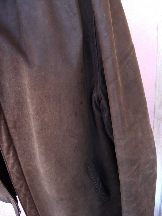 Blusão pele nubuck Zara XL