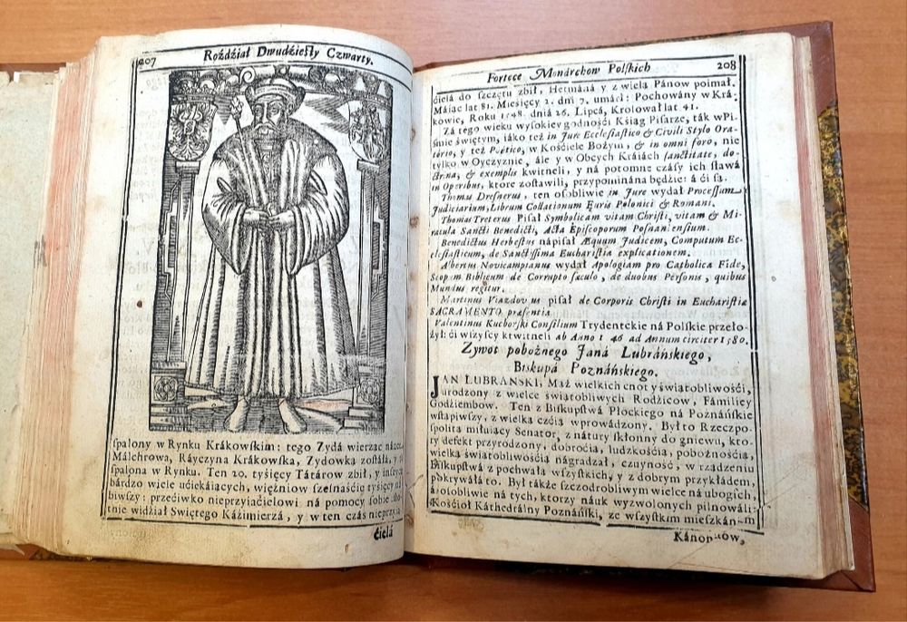 Pruszcz - Forteca Monarchów, starodruk 1737, super stan