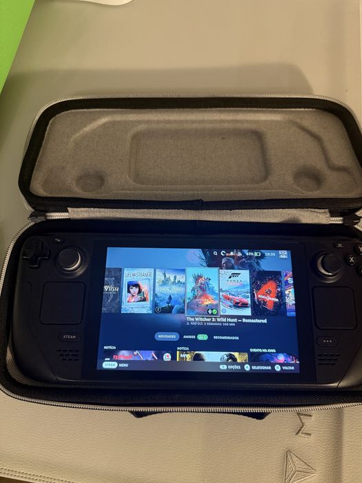 Steam Deck LCD 512GB — Estado impecável + Carregador e Bolsa
