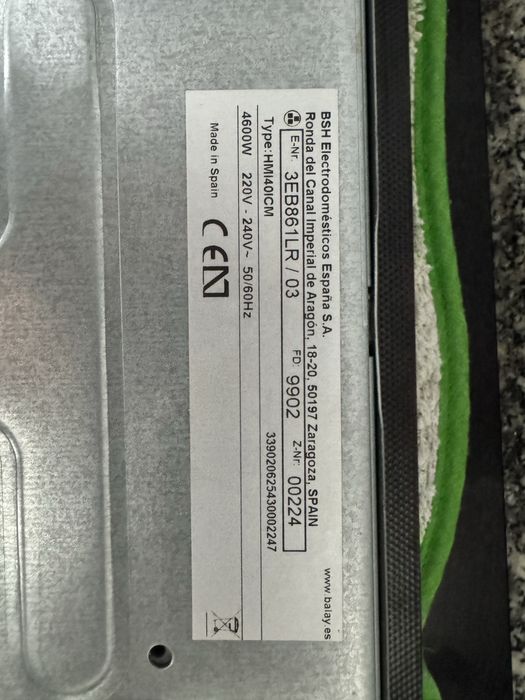 Placa de indução Balay