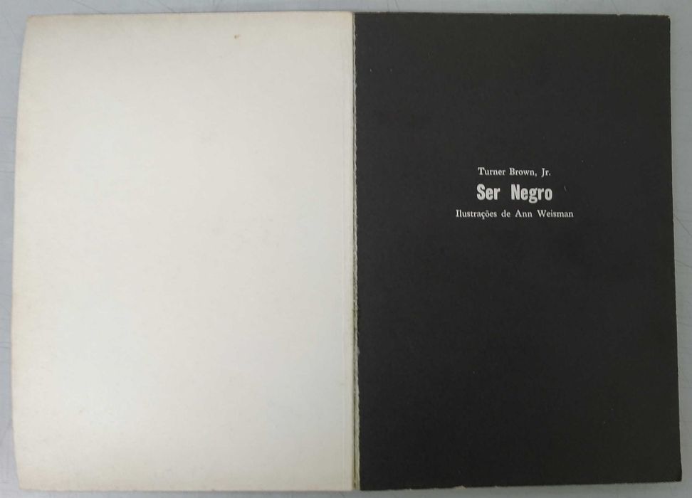 Livro. Ser Negro.  Turner Brown Jr.