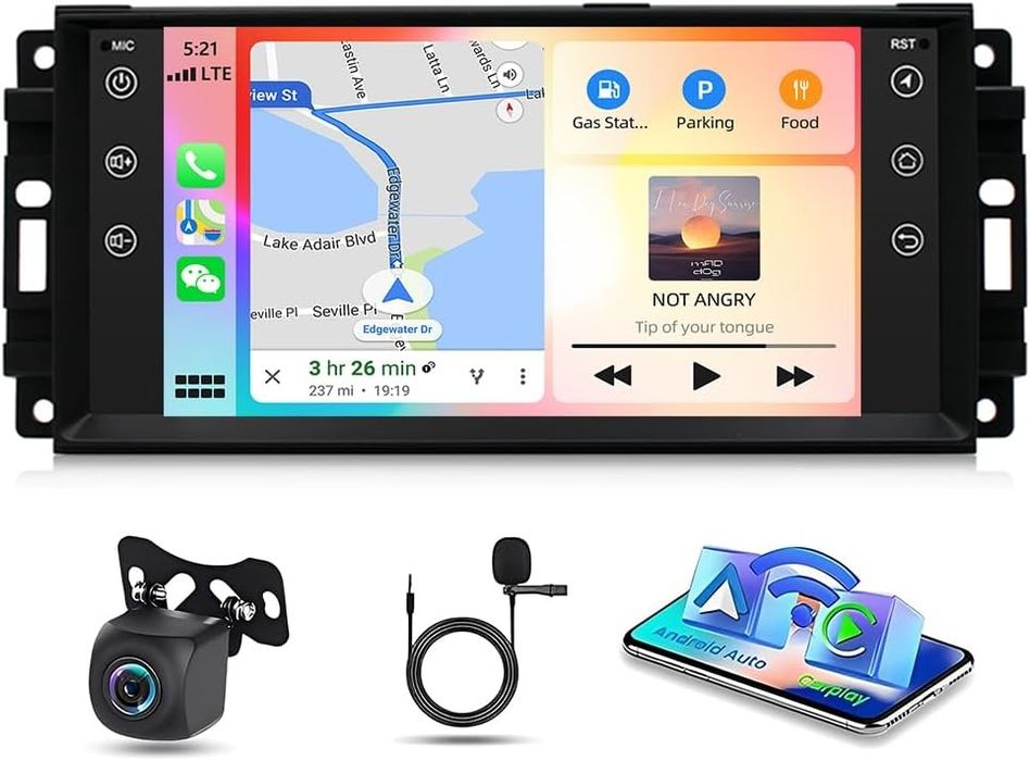 Автомагнитола Android 13, 4/64 для Jeep, Dodge, Chrysler