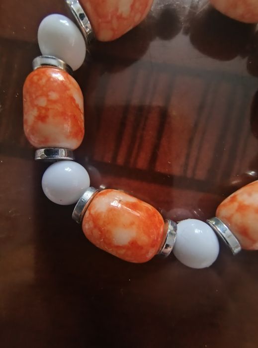 Bransoleta  koral naturalny