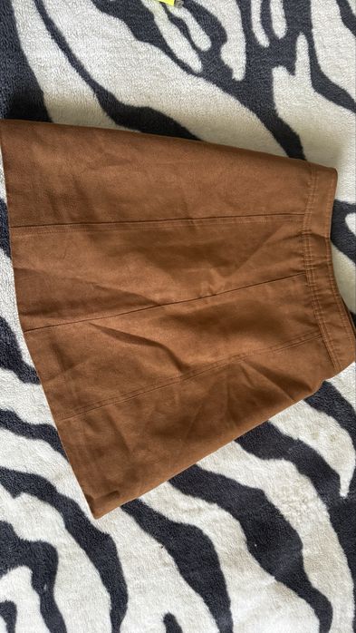 Спідниця трапеція юбка під замш 38 розмір 10 європейський