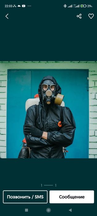 Уничтожение Травля Знищення Тараканов Клопов Блох Клещей Ос Мух Пауков