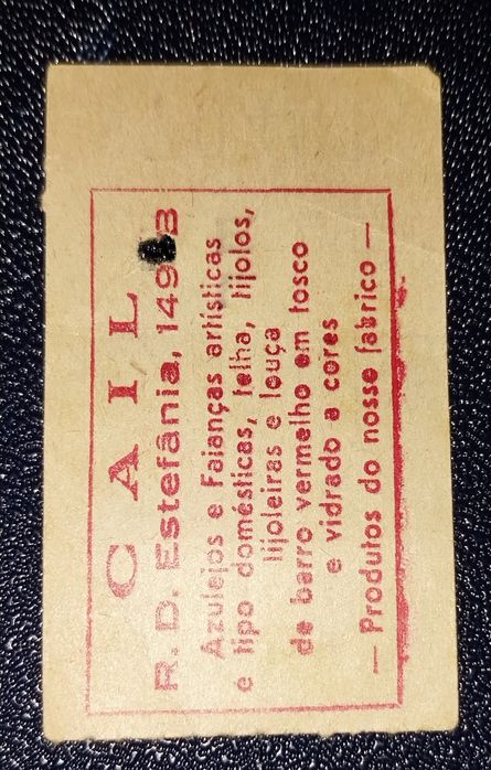 Bilhetes de comboio e electrico antigos