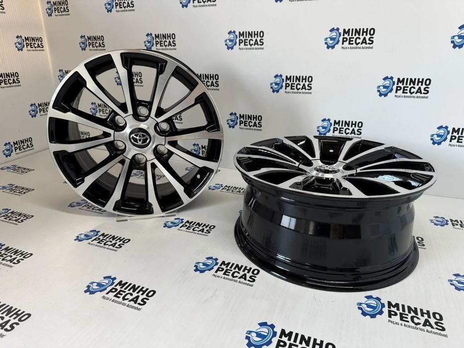 Jantes Look Toyota Hilux em 17 (6x139.7) Preto e Polido