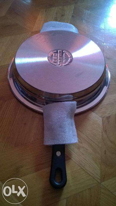 Nowa WELMAX Włoska patelnia z pomiarem temperatury.