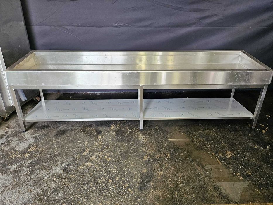 Expositor em inox para peixaria