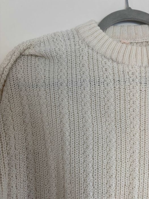 Biały sweter Handmade M