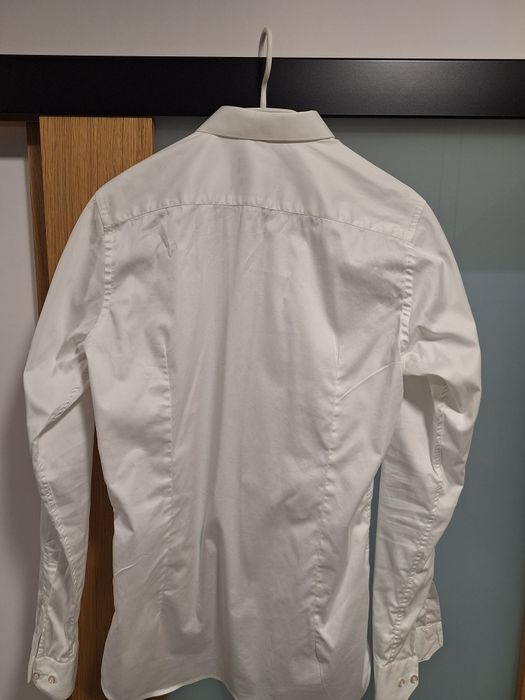 GIACOMO CONTI biała koszula Slim Fit 40 – jak nowa