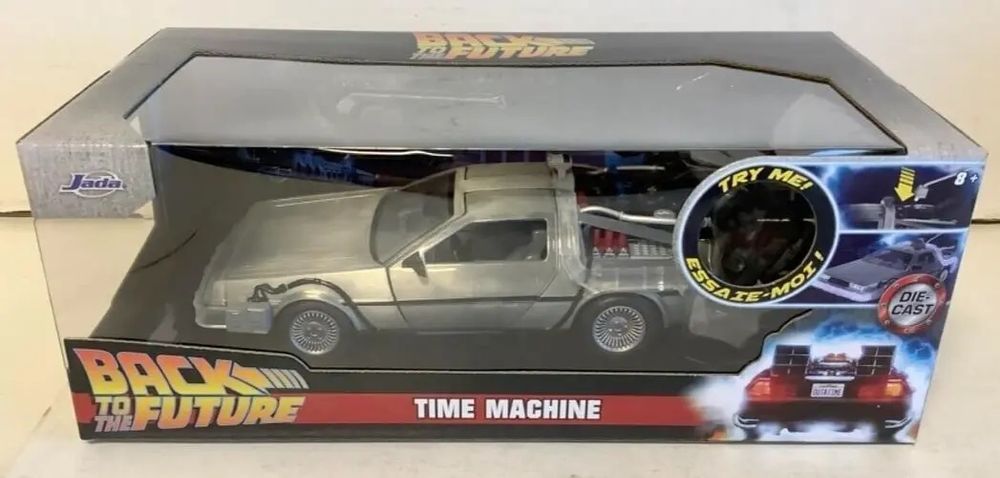 Jada Toys 1:24 delorean time machine flying wheel  back to the  future