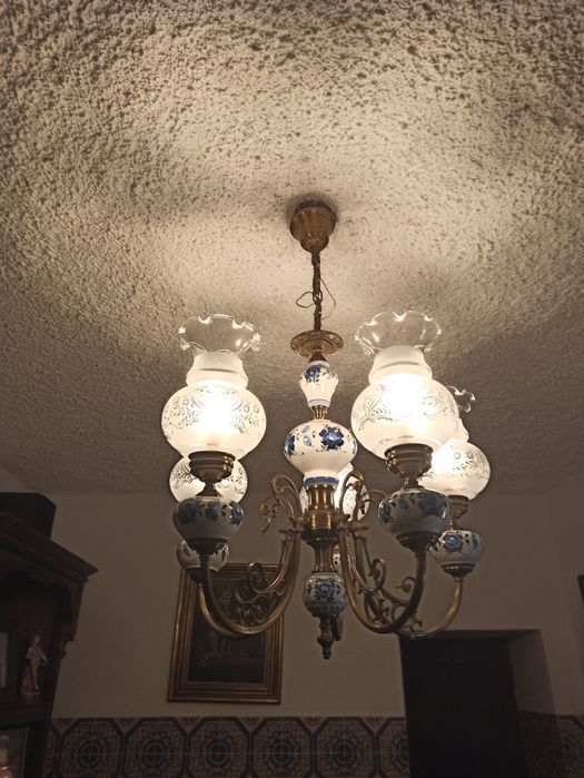 Candeeiro teto rústico