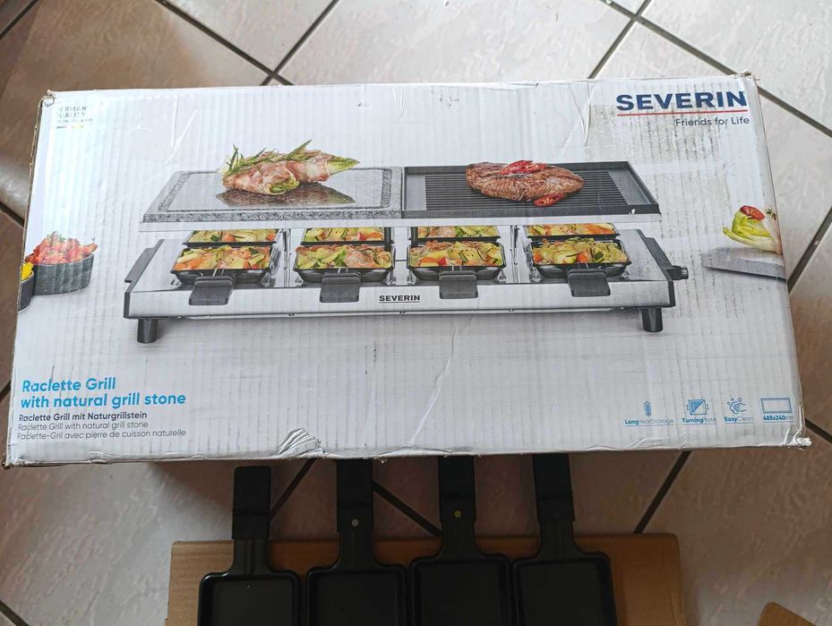 SEVERIN RG 9645 Grill imprezowy raclette z naturalnym grillem