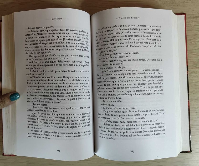 Livro "A Profecia dos Romanov" de Steve Berry
