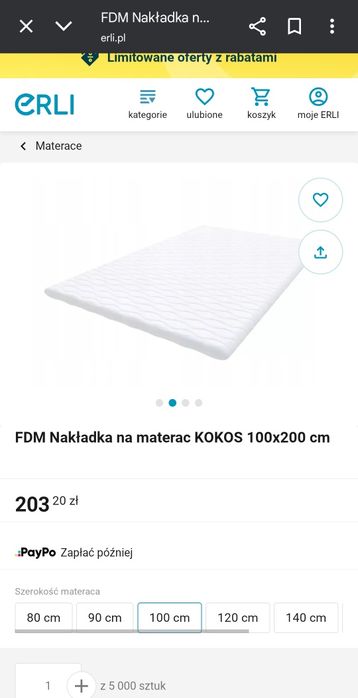 Nakładka na materac