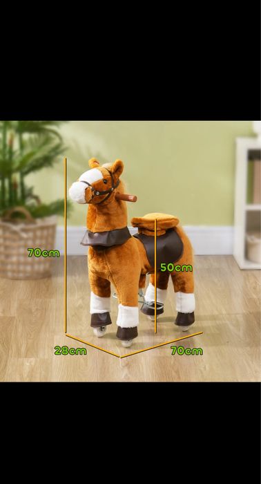 Cavalo com rodas e sons para crinaca