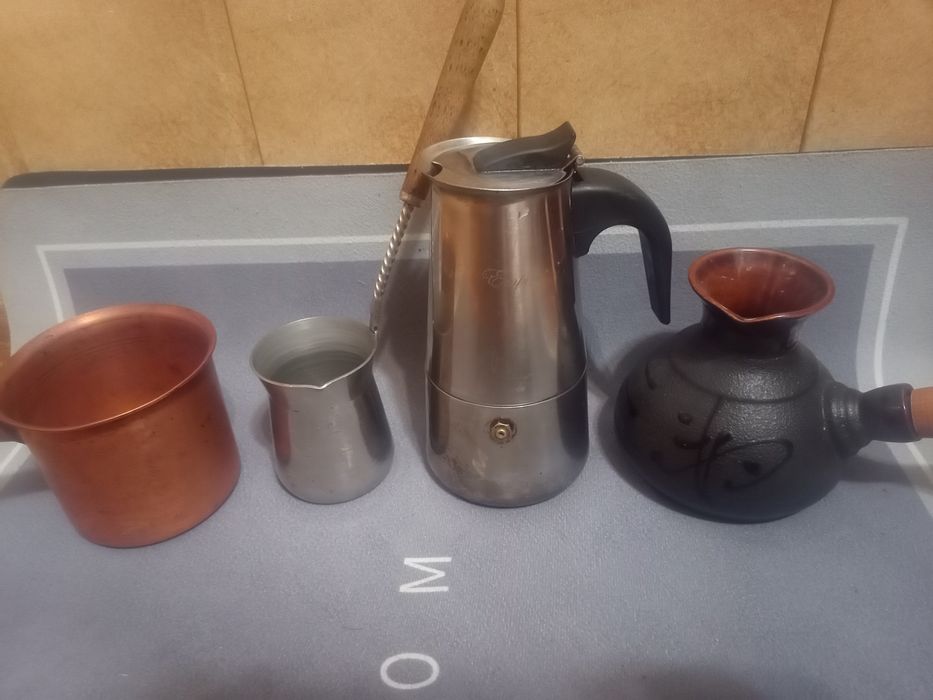 Набор турок для кофе (медная, МНЦ, керамика, нержавейка)