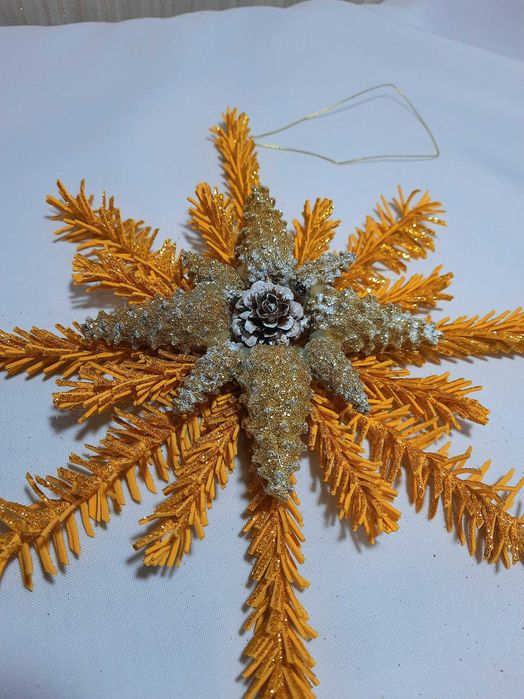 Різдвяна зірка, декор для будинку, на свята, золота зірка, подарунок