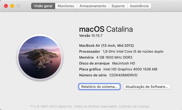 Macbook Air 256gb 4gb