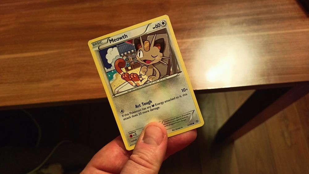 Karta pokemon Meowth z McDonald's