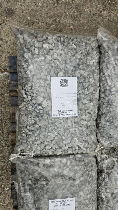 Grys granitowy dalmatyńczyk, frakcja 8-16mm, worek 25kg