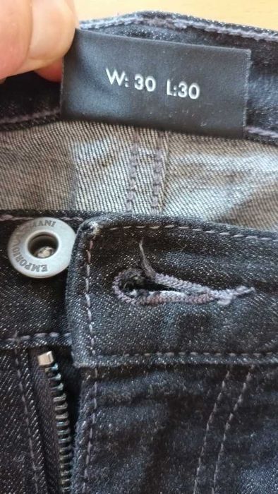 Emporio Armani jeansy czarne