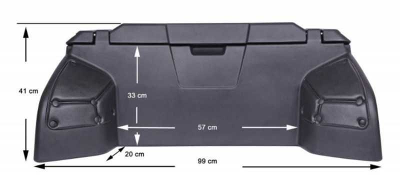 Mala Moto4 200L bagageira  quad atv utv moto 4 quatro mota