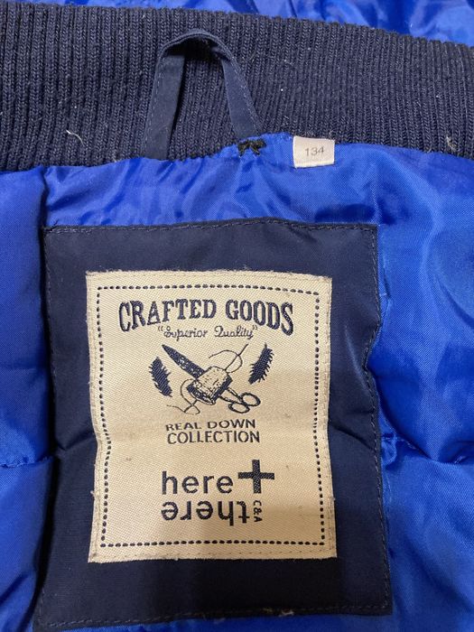 Куртка на натуральному пуху, зимові перчатки, зріст 134 см