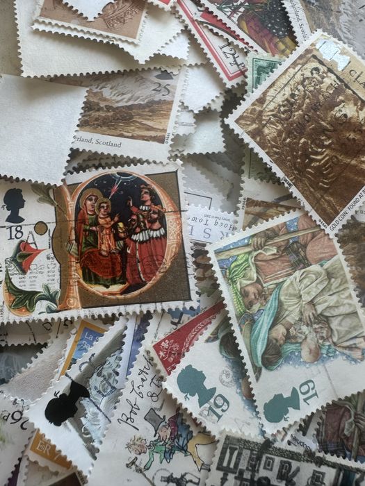 Lote de 100 Selos Inglaterra - Todos diferentes