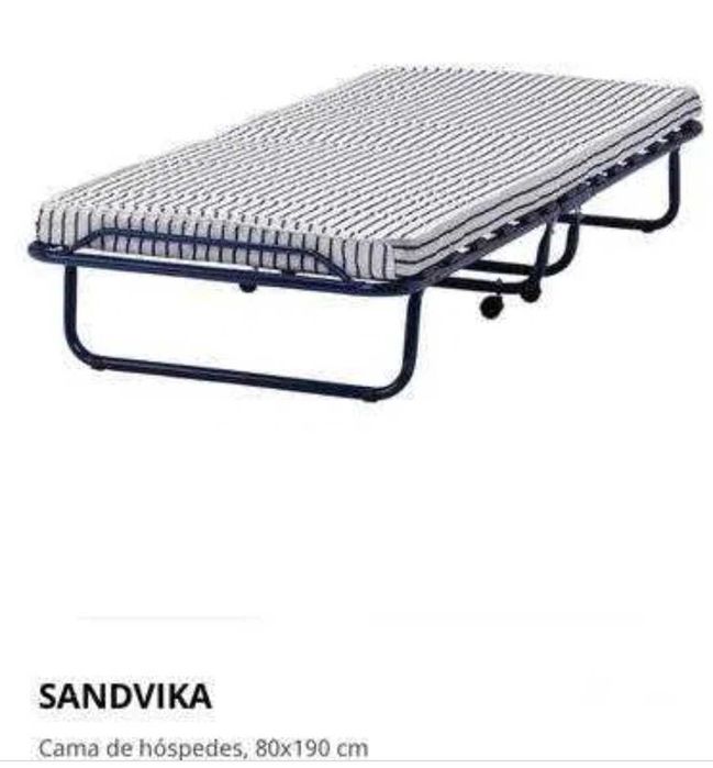 Cama de hóspede com colchão