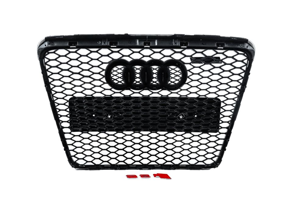 Audi A6 C6 2004-2011 рр. Передня решітка RS-style (чорна)