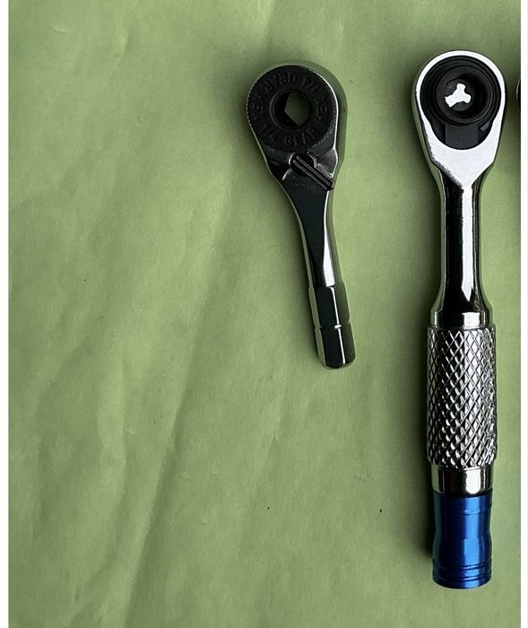 Набор 2шт уникальние міні трещотки под бити вороток 1/4 мікро трещотка