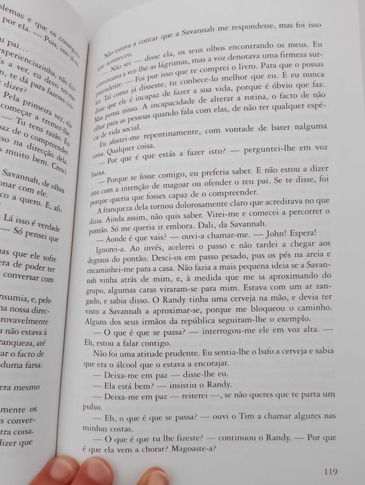 Livro "Juntos ao Luar" de Nicholas Sparks