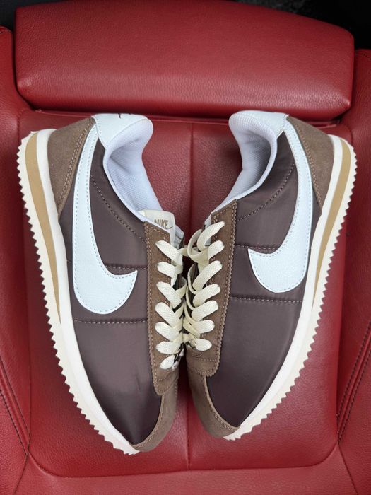 (БЕЗ ПЕРЕДОПЛАТИ)Nike Cortez Brown White найк кортез коричневі з білим