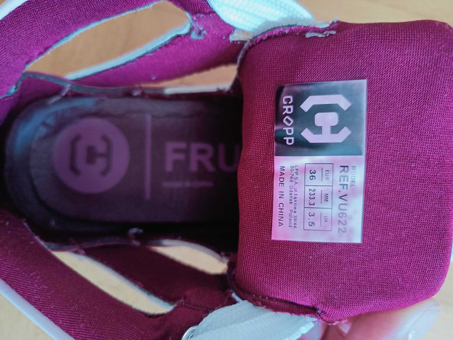 CROPP adidasy, butki na koturnie rozm.36