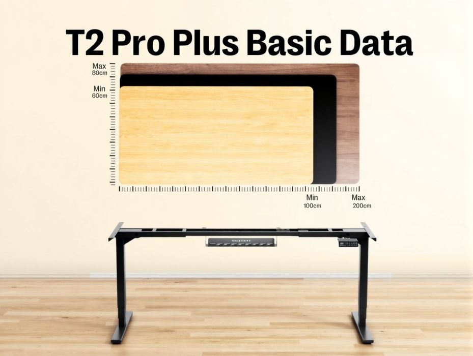 Stelaż elektryczny / Maidesite T2 Pro Plus 125 kg regulowane