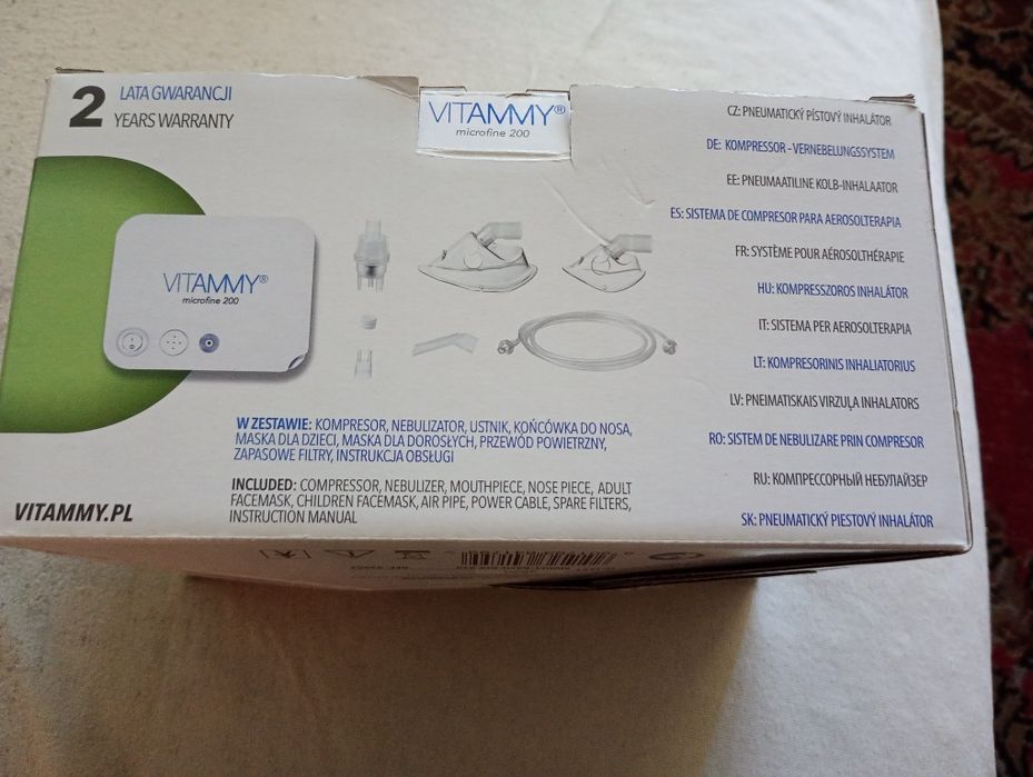 Inhalator kompresorowy Vitammy microfine 2 nowy00