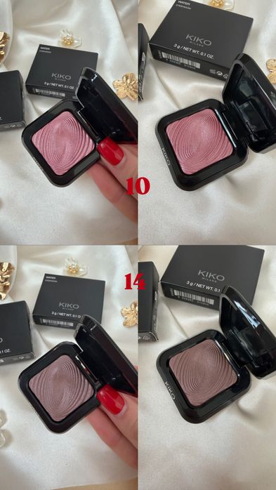 Тіні для повік Kiko Milano Water Eyeshadow 01 05 09 10 14 15 21