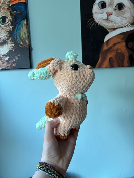 Pluszowy Leafeon na szydełku - Pokemon