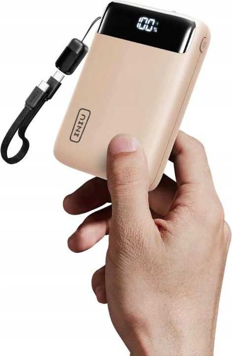 Powerbank INIU P512 20000mAh 22,5W USB-C USB-A beżowy kompaktowy
