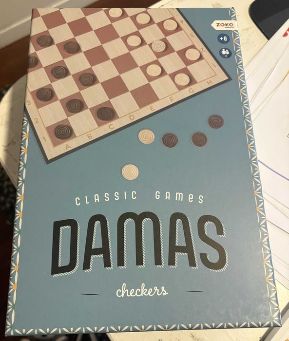 Jogo DAMAS - Zoko - 8+ - Novo