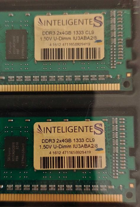 Inteligentes 8 Gb (2x4GB) DDR3 1333