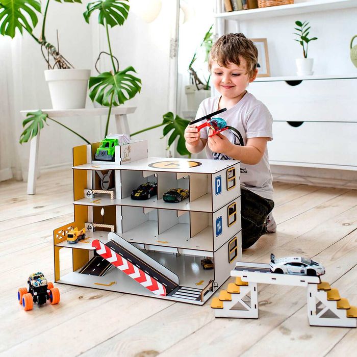 Дитячий гараж для машинок паркінг парковка конструктор hot wheels