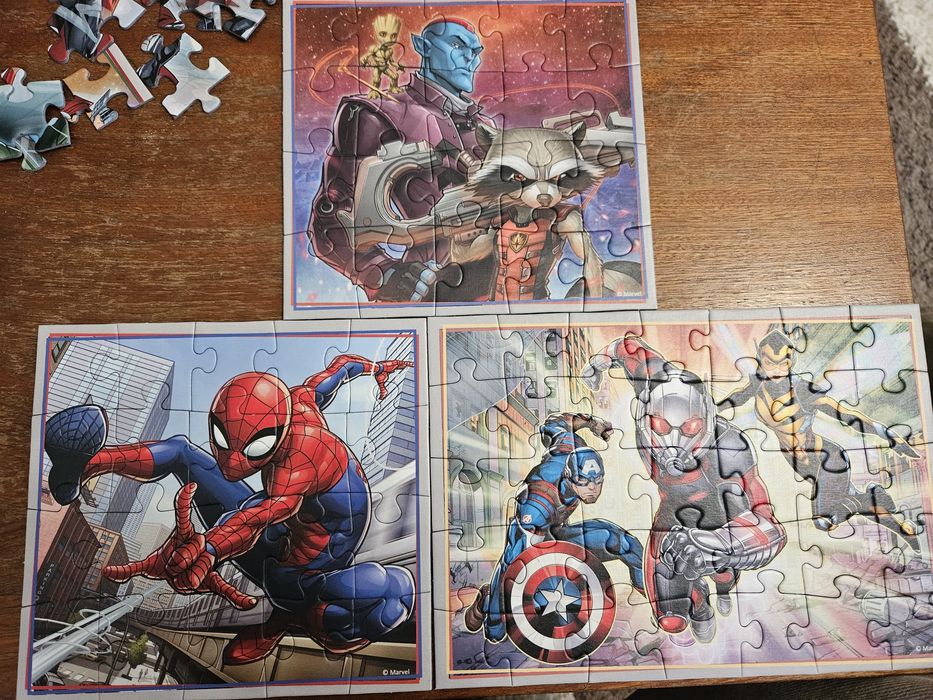 Пазли, є різні, супергерої, мультфільми