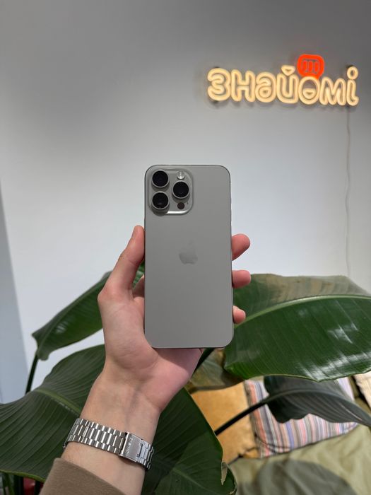 iPhone 15 Pro Max 512 Gb Natural Titanium, ідеал, з гарантією