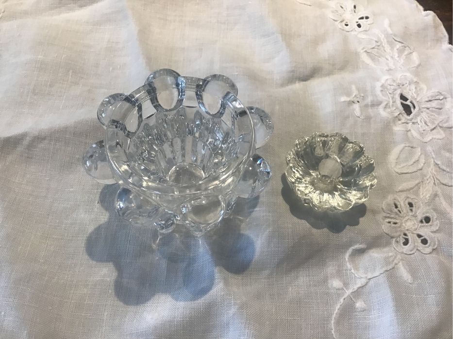 Świecznik kryształowy z Huty Szkła Lucyna