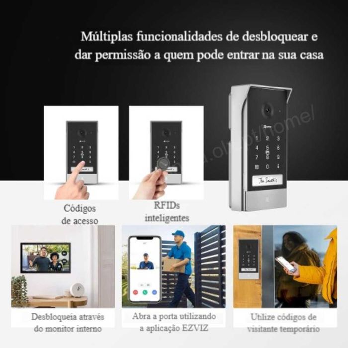 Vídeo porteiro‼️S/ fios‼️WiFi‼️Vídeo chamada e controlo pelo telemóvel